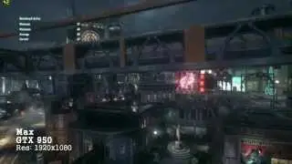GTX 950 vs GTX 970 Batman Arkham Knight 1080p Benchmark