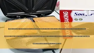 Review Sonifer sandwich maker Toaster and Electric Panini Press breakfast machine home appliances