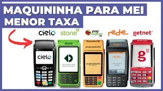 TOP 3 Melhores Maquininhas de Cart&atilde;o Para MEI Com MENOR TAXA em 2024
