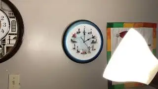 lighthouse sound wall clock strikes 2pm 