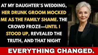 At my daughters wedding her drunk husband grabbed the mic and called me the family shame.