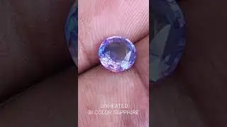 UNHEATED BI COLOR SAPPHIRE 1.48 CT 🎯VIOLET + PURPLE MIX   #ring #jewelry  #sapphire  #unheated