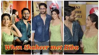 When Hiba Nawabb met Shaheer Sheikh | Sayuri-Kanha from Wo to Hain Albela #jhanak