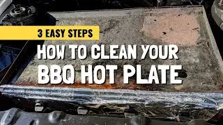 How to clean your BBQ hot plate in 3 easy steps.