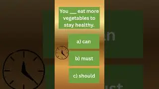 Modal Verbs in 30 Seconds | Can, Must, Should #quiz #word #educational #educationalvideo  #english