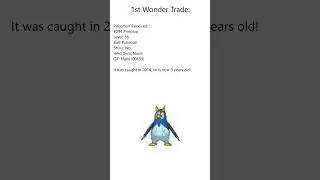 A Wonder Trade a day 'till I can't no longer. Day 1 #pokemon #pokemonxy #wondertrade #wondertrades