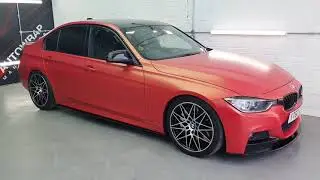 BMW wrapped in Matte Sunset Shift