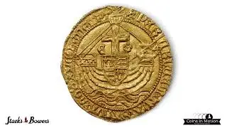 GREAT BRITAIN. Angel, ND (1480-83). London Mint; mm: Heraldic Cinquefoil. Edward IV . PCGS MS-64.