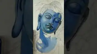 Goutam Buddha Watercolor Painting 🎨 | Drawing Competition | @Sanju Art #shorts 🔥🔥