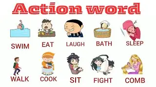 LEARN ACTION WORDS - ACTION VERBS ACTION WORDS #actionwordsforkids #actionwords #kids