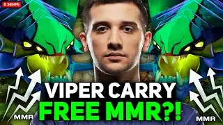 VIPER CARRY = FREE MMR?! ARTEEZY picked VIPER in HIGH MMR