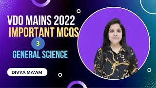 Most Important MCQs of General Science | Class-3  for VDO Mains/ Lab Assistant/ Reet by Divya Ma'am
