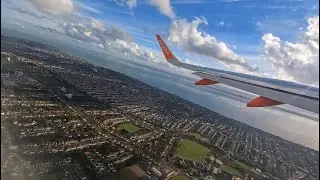 EasyJet A320NEO takeoff from London Southend Airport