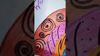 Rainbow design art🌈.          #art #drawingtutorial #design #rainbowdesign #short