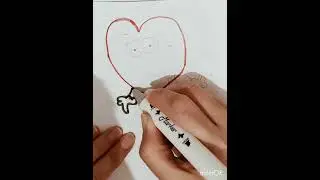 Draw a beautiful heart🥰🥰#art #comedy