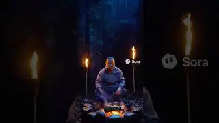 Banana Leaf Fire &mdash; Num Ansom Chek | ASMR @dangphysics