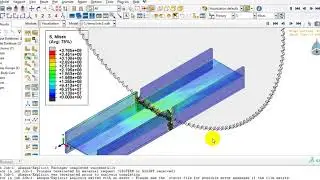 Steel beam cutting by angle grinder+element deletion in ABAQUS