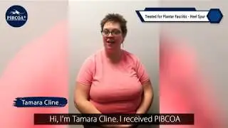 Tamara Treated for Plantar Fasciitis - Heel Spur - Teays Valley PIBCOA