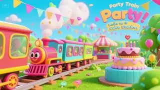 Party Train Rolls to Cake Station 🚂🎂🎉 | Celebration Song & Nursery Rhymes for Kids
