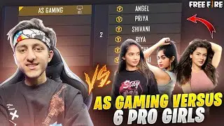 As Gaming Vs 6 Pro Girls Free Fire Clash Squad Match 🔥 - Garena Free Fire
