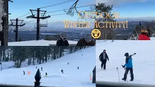 Snowboarding in Maine USA.