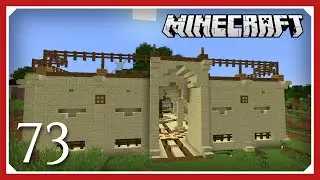 Minecraft: Bazaar Marketplace Entrance | E073 | 1.10 Vanilla Survival Single-player (SSP)