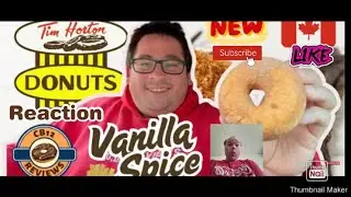 Reaction to NEW Tim Hortons Vanilla Spice Filled Ring Doughnut Review | Taste Test 🍩☕ #review
