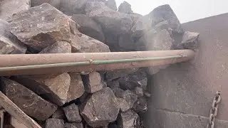 PLAYING with GIANT Rocks.ASMRRock Quarry CRUSHINGOperations Primary Jaw Crusher in action