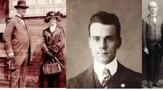 Joseph Rutherford, Mary Rutherford e George Fisher 