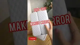 FoldableLED Touch Screen Makeup Mirror # LED three-color lighting mirror folding light mirror#shorts