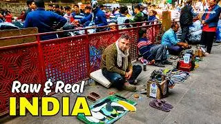 You Won&rsquo;t Believe This Street in India 🇮🇳 | Extreme Chaos in Delhi (Silent 4K HDR)