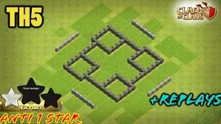TH5 BASE ANTI 1&2 STARS | BEST TH5 FARM BASE - CLASH OF CLANS