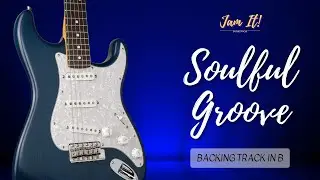 Crisp Soulful Chill Groove Guitar Backing Track in B | Jam Track