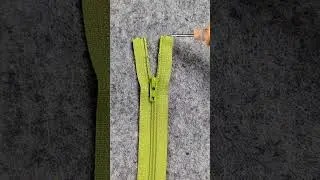 Как укоротить нейлоновую молнию #шитье #молнии #шитьедляначинающих