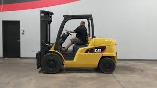 2018 Caterpillar DP50N1 11,000lb Pneumatic Diesel Forklift STK 7417