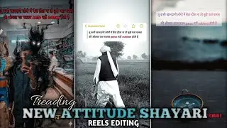 Instagram Trending Attitude Photo Shayari Status Video Editing | Capcut Tutorial