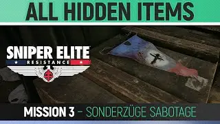 Sniper Elite: Resistance - Mission 3 - All Hidden Item Locations 🏆 Sonderz&uuml;ge Sabotage