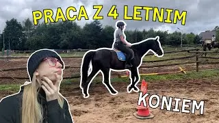 👶 Pierwsze skręcanie I Praca z młodym koniem #3