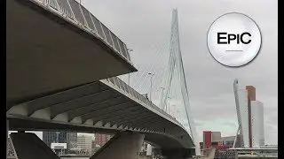 Erasmus Bridge (Erasmusbrug) - Rotterdam, Netherlands (HD)