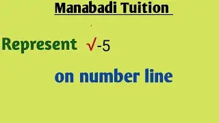 Represent root-5 (√-5)value on number line| locate √-5 on number line|manabadi tuition|