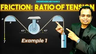 Ratio of Tension in Flat Belt Drive | Example 1