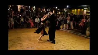 Tango Fantas&iacute;a students at El Abrazo tango, Athens