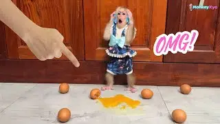 Kyo breaks an egg but reacts wisely when dad comes home!