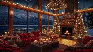The Ultimate Alpine Chalet 🎄 Fireplace Sounds & Snowy Peak View for Deep Rest and Study 2026