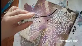 Pas l esprit de No&euml;l encore!!! 🤣 Page art journal #creation # mixmedia