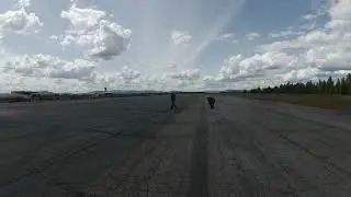 DJI FPV, Paul crashed RC Bi-Plane at Deer Park Airport, Spokane WA