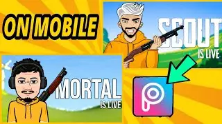 How To Make Thumbnail Like Scout On Mobile Picsart | Gaming Vector Thumbail Scout | Graphic Design