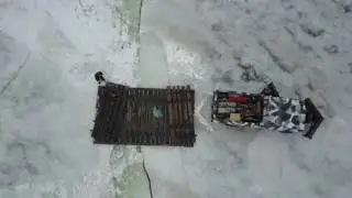 Crossing an Extreme Ice Crack