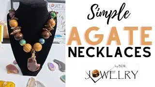 AGATE SLICE NECKLACES & DU-ALL 88 GLUE FOR LEATHER JEWELRY