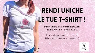 Ricama una t-shirt con files di ricamo di qualità! Ecco dove trovarli.